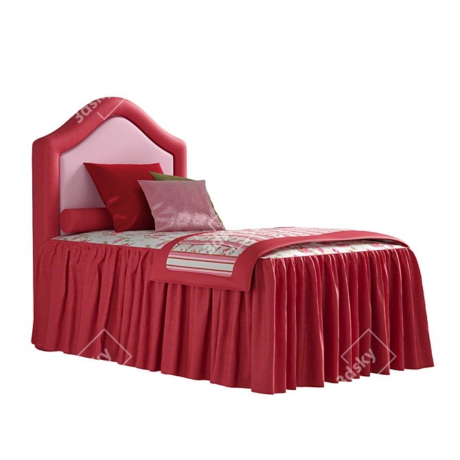 Elegant Chiavegato KlassiK Praga Bed 3D model image 1