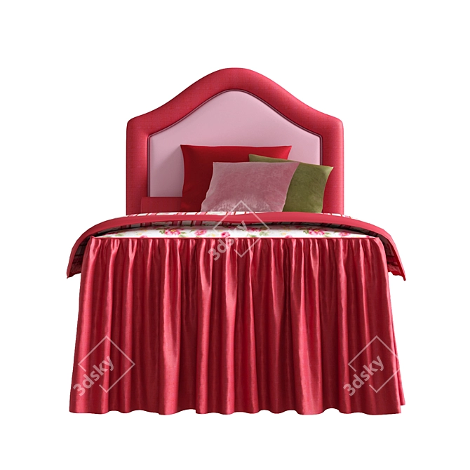 Elegant Chiavegato KlassiK Praga Bed 3D model image 2