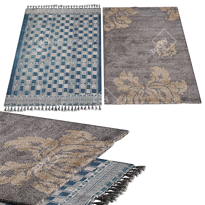 Elegant Carpets: 444 536 Polys 3D model image 1