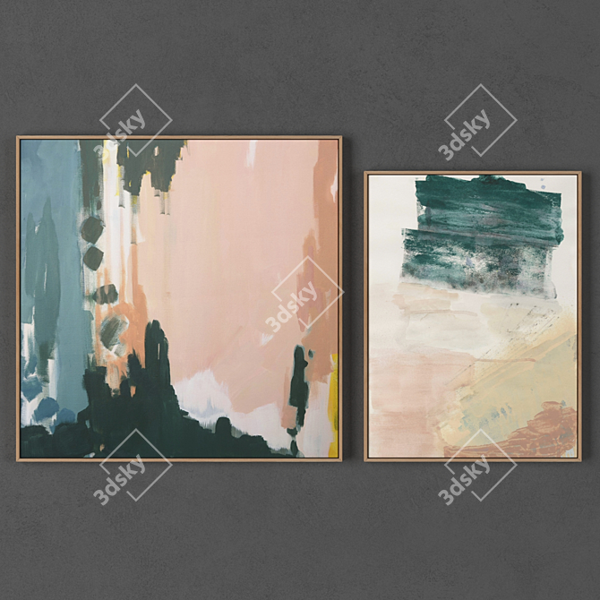 Artistic Frames Collection: 2 Sizes 3D model image 1