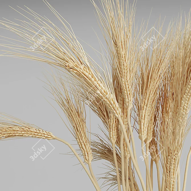 Golden Harvest Wheat Bouquets 3D model image 3