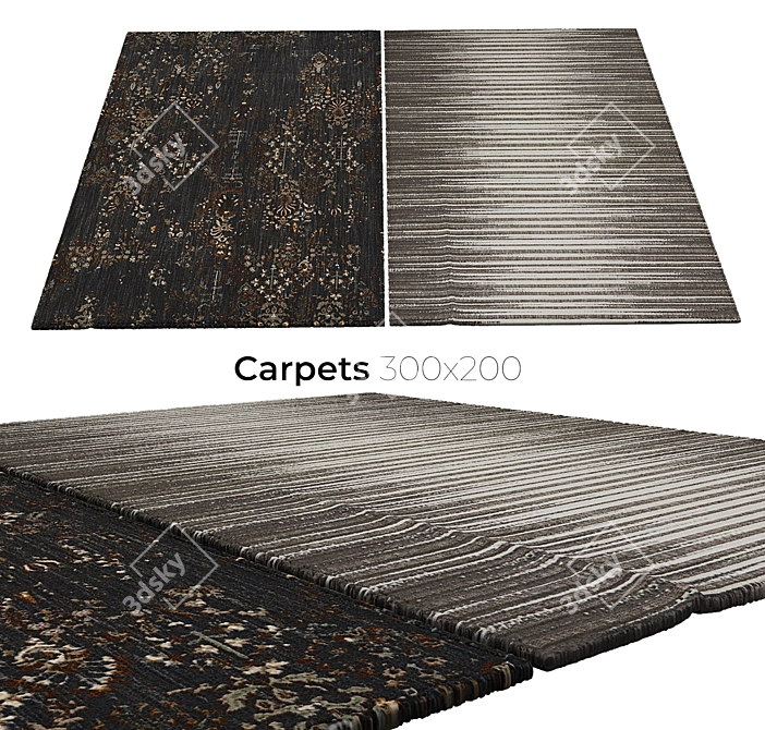 Elegant Interior Carpets 3D model image 1