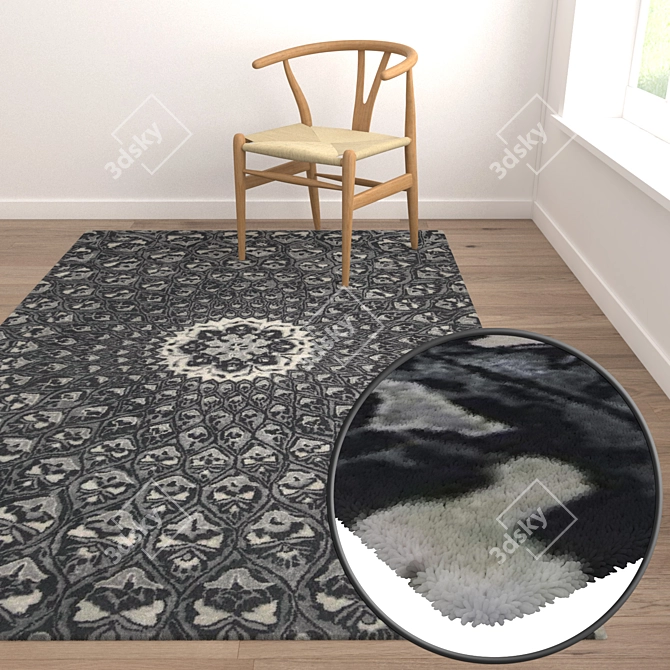 Luxury Carpet Set: High-Quality Textures 3D model image 5