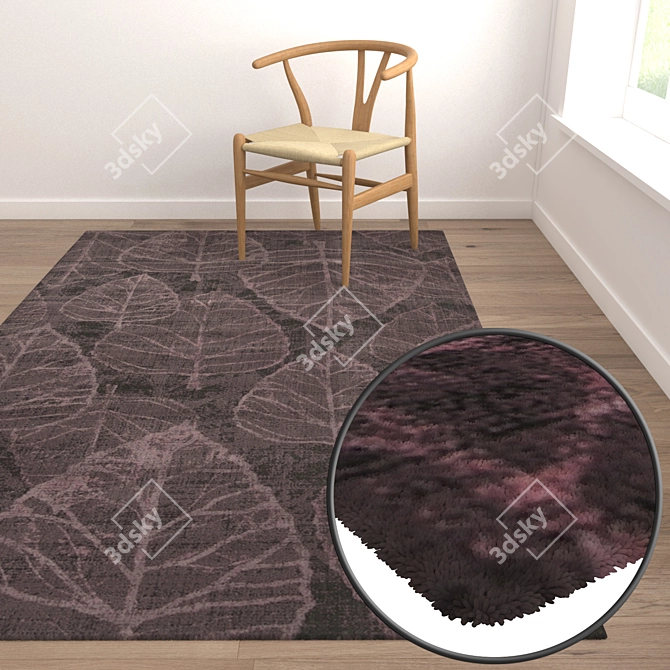 High-Quality Carpet Set 3D model image 5