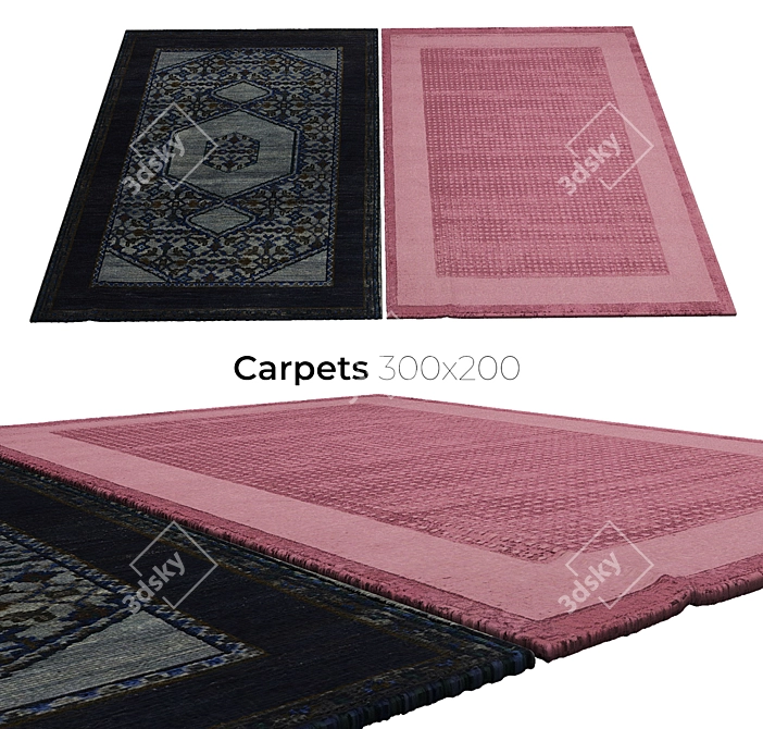 Elegant Interior Carpets 3D model image 1