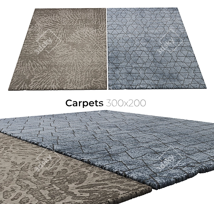 Elegant Interior Carpets 3D model image 1