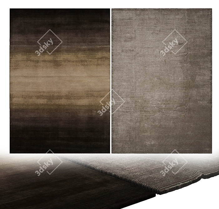 Stylish Interior Carpets 3D model image 2