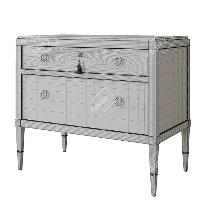 Elegant Caracole Classic Console 3D model image 2