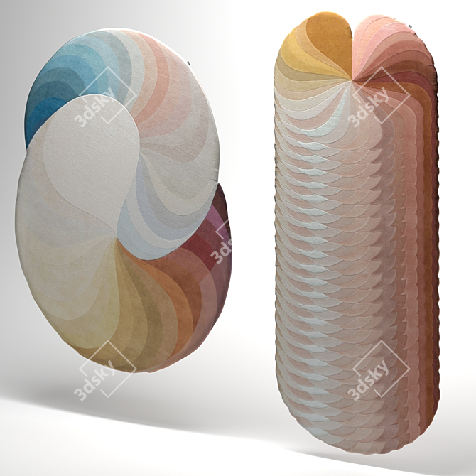 Slinkie Carpet Collection: Artistic Evolution 3D model image 4
