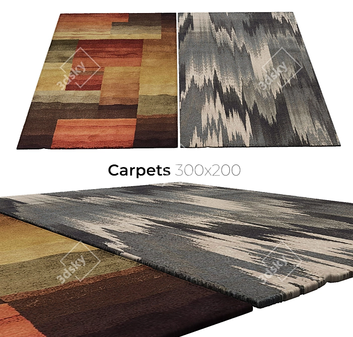 Elegant Interior Carpets 3D model image 1