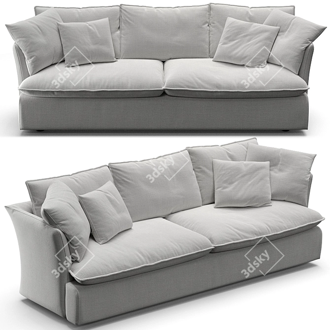 Elevate Your Comfort: De Padova Pillow 3D model image 1
