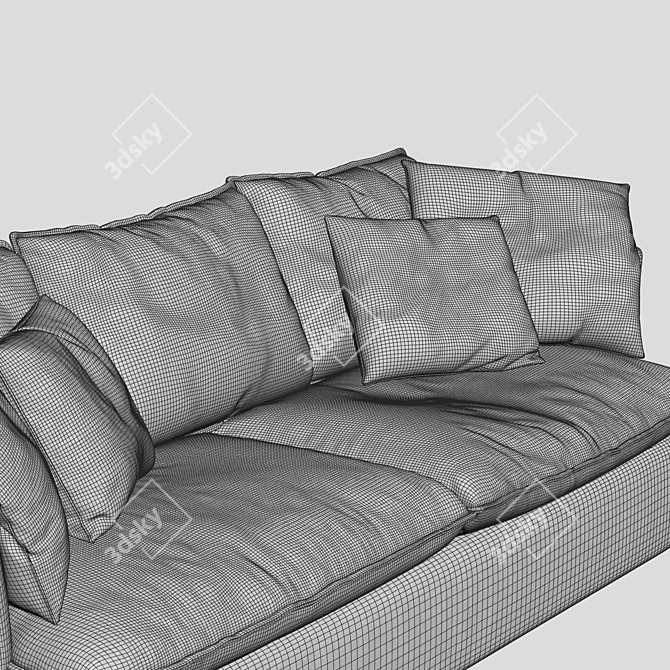 Elevate Your Comfort: De Padova Pillow 3D model image 3