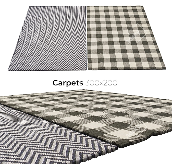  Stylish Interior Carpets 3D model image 1