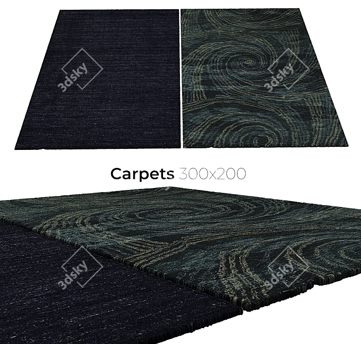 Elegant Interior Carpets 3D model image 1