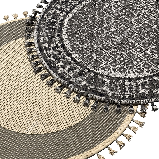 Round Carpet 16: Polygon 959172 3D model image 2