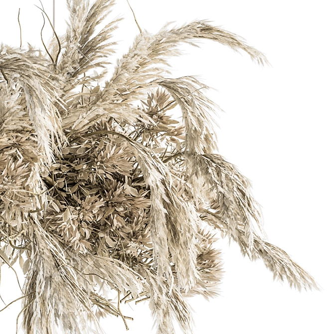 Botanical Bliss: Dried Plant Hanging Set 3D model image 2