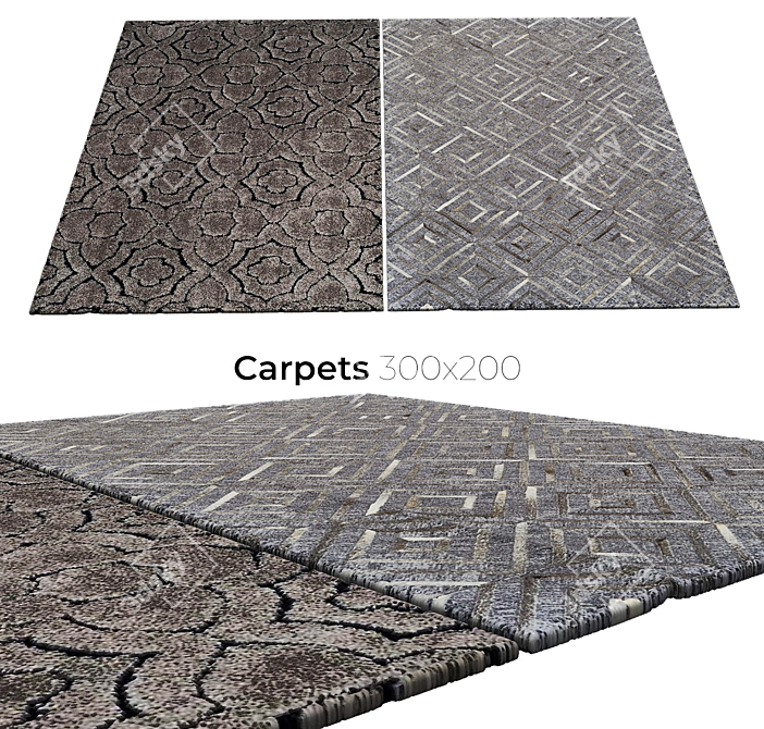 Plush Décor Carpets 3D model image 1