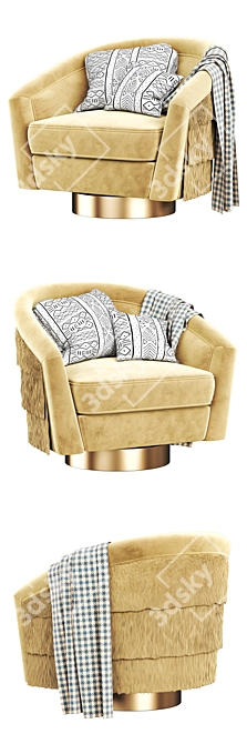 Eichholtz Le Vante Swivel Chair: 3 Models 3D model image 4