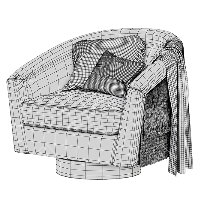 Eichholtz Le Vante Swivel Chair: 3 Models 3D model image 5