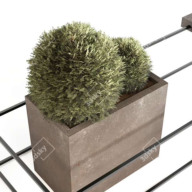 Bench Street: Outdoor Plant 3D model image 2