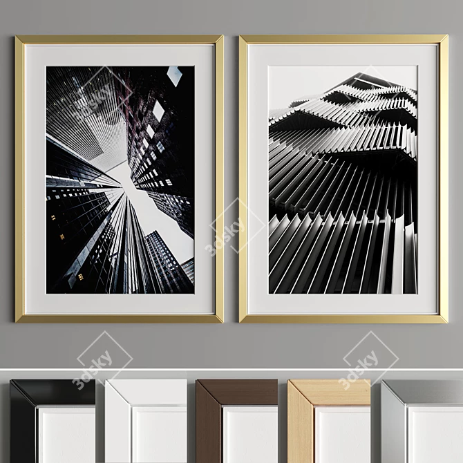 Modern Art Frame A26 - 50x70cm 3D model image 2