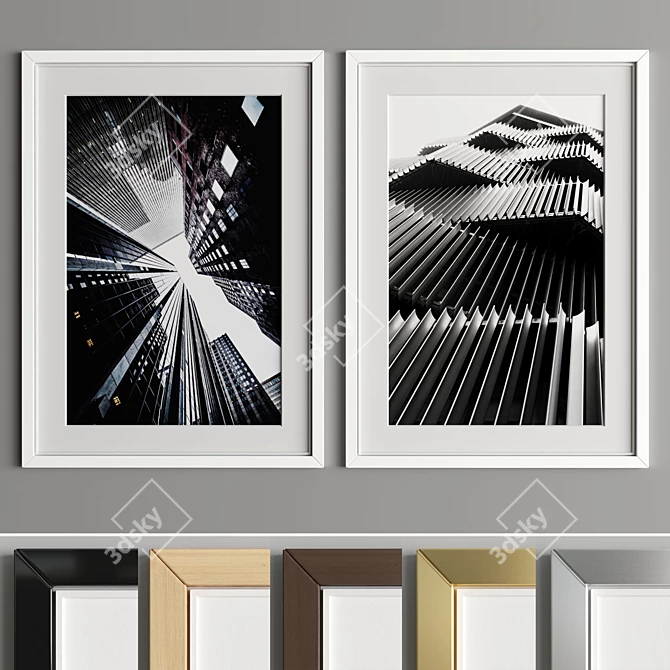 Modern Art Frame A26 - 50x70cm 3D model image 3