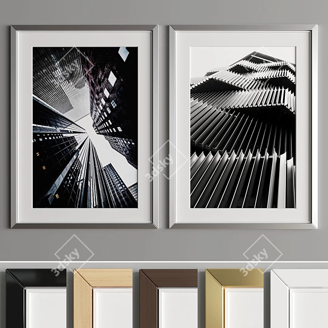 Modern Art Frame A26 - 50x70cm 3D model image 4