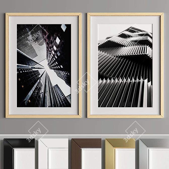 Modern Art Frame A26 - 50x70cm 3D model image 5