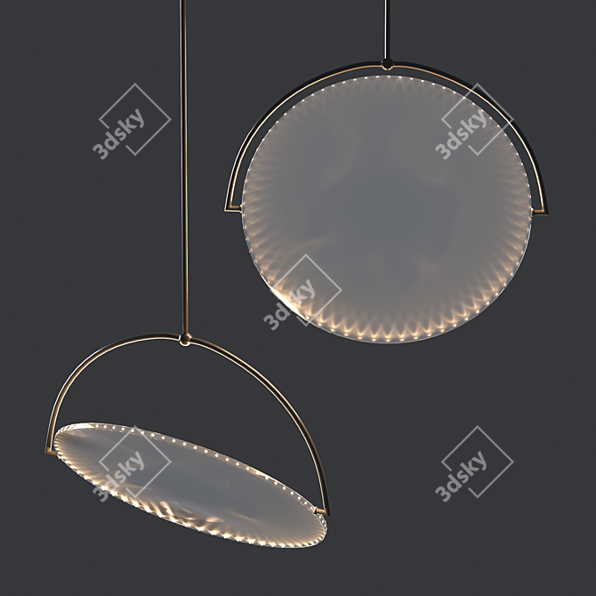 Kepler Suspension Lamp: Elegant Illumination 3D model image 1