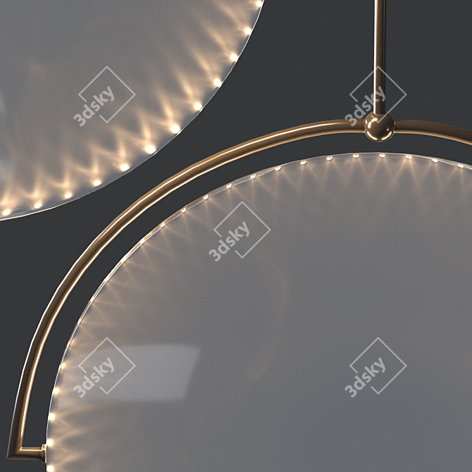 Kepler Suspension Lamp: Elegant Illumination 3D model image 2