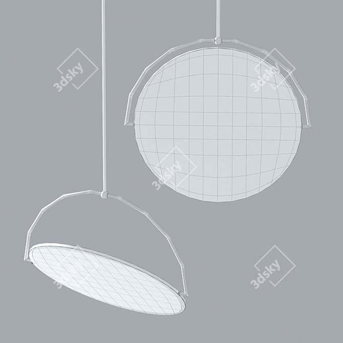 Kepler Suspension Lamp: Elegant Illumination 3D model image 3