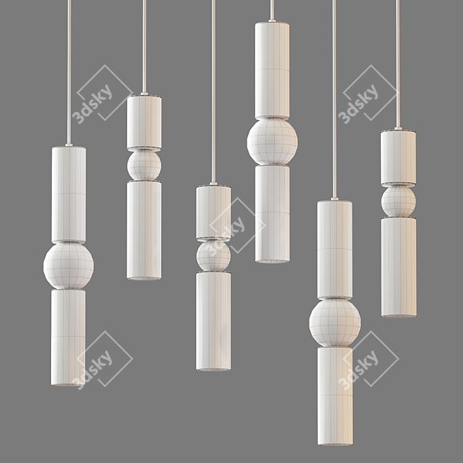 Elegant Lee Broom Pendant Lights 3D model image 2