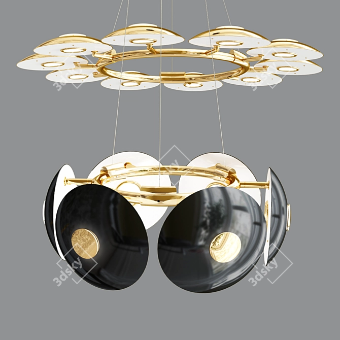 Sumner Metal Pendant Light 3D model image 4