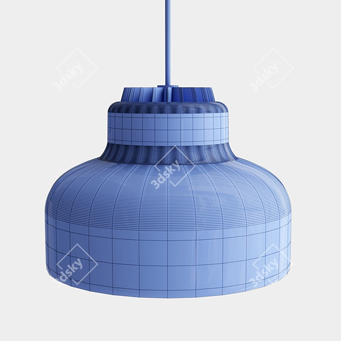 Modern Metal Bar Pendant Light 3D model image 3