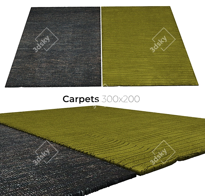 Elegant Interior Carpets 3D model image 1