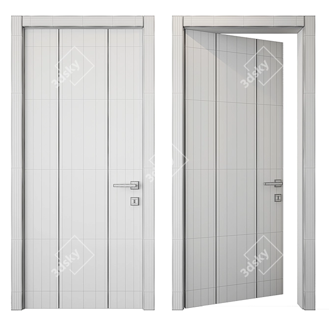 Sleek 3D Door Design 3D model image 6