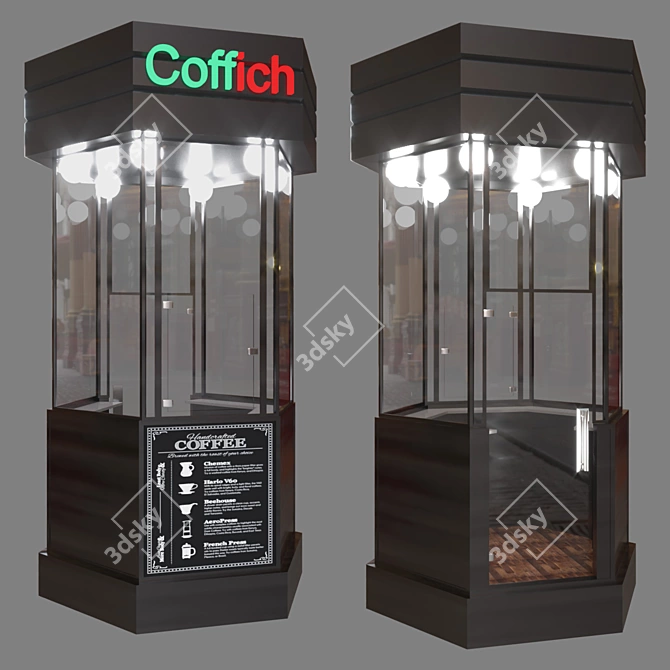 QuickCafé: Convenient Coffee On-The-Go 3D model image 1