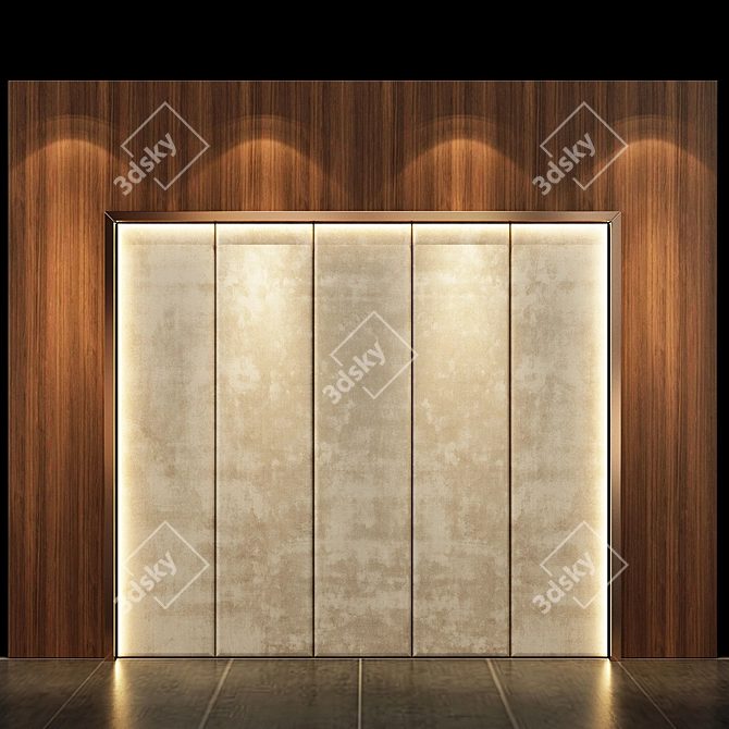 Stunning Wall Panel Design by Studia 54 3D model image 1