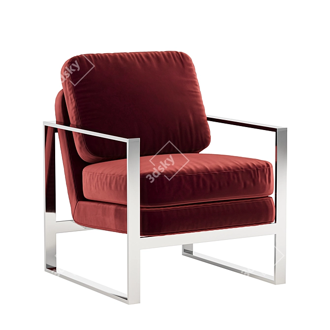 Luxury Modern Glam Armchair 3D model image 2