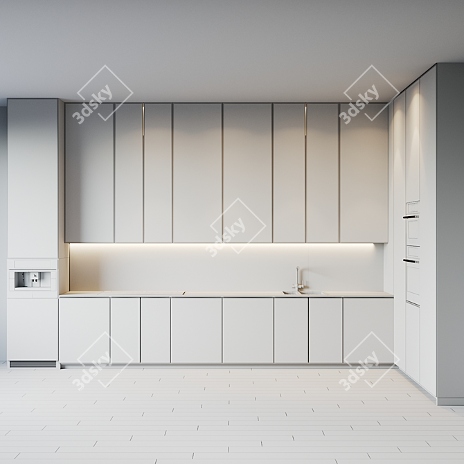 Title: Modern Kitchen with Premium Appliances 3D model image 5