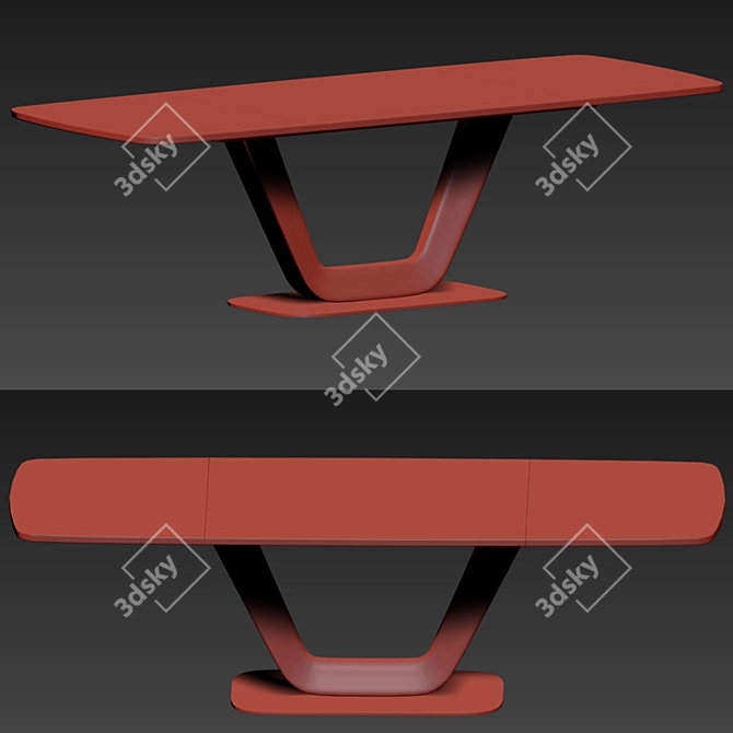Modern Alicante Dining Chair 3D model image 5