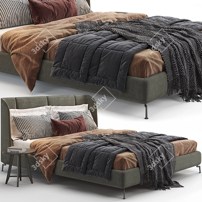 Ikea Tufjord Upholstered: Modern Elegance for Your Bedroom 3D model image 1
