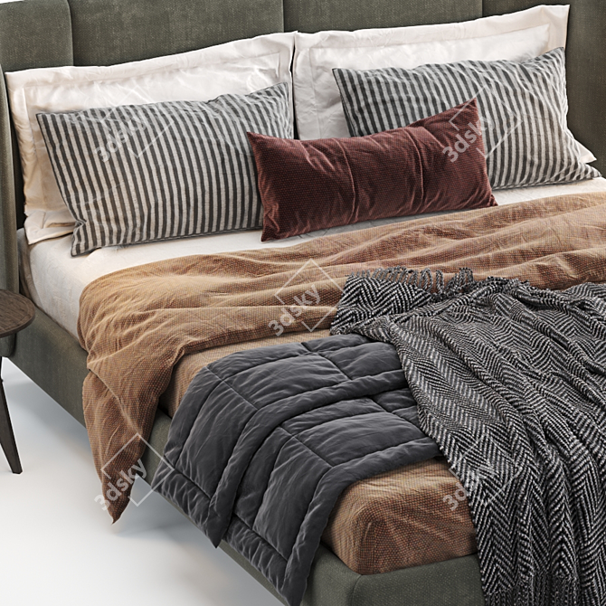 Ikea Tufjord Upholstered: Modern Elegance for Your Bedroom 3D model image 4