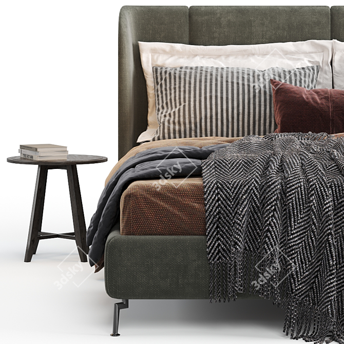 Ikea Tufjord Upholstered: Modern Elegance for Your Bedroom 3D model image 5