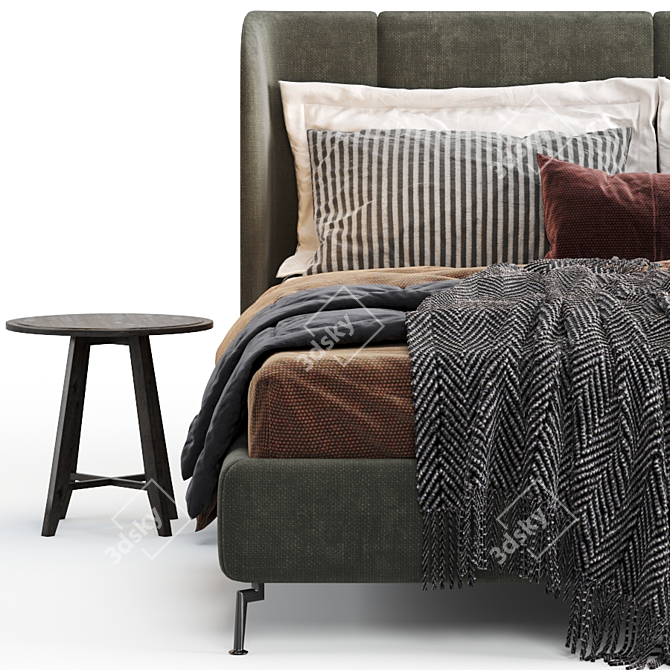 Ikea Tufjord Upholstered: Modern Elegance for Your Bedroom 3D model image 10