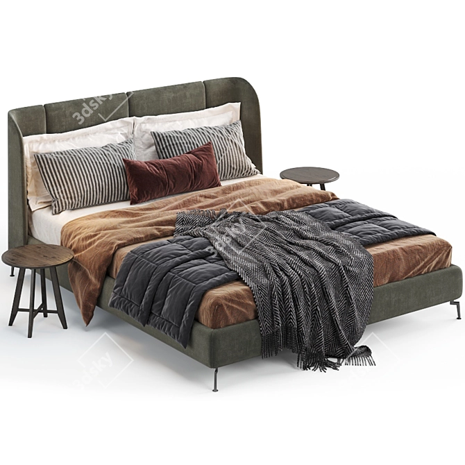 Ikea Tufjord Upholstered: Modern Elegance for Your Bedroom 3D model image 19
