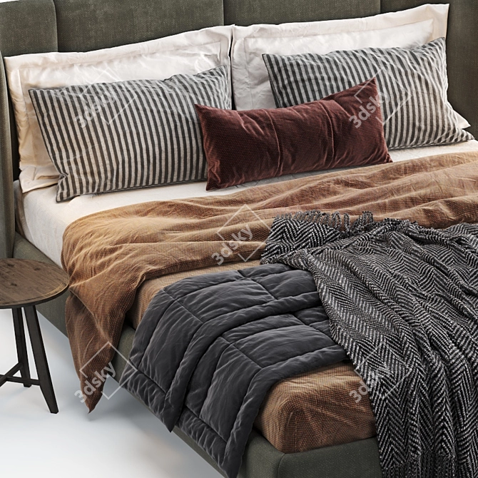 Ikea Tufjord Upholstered: Modern Elegance for Your Bedroom 3D model image 20