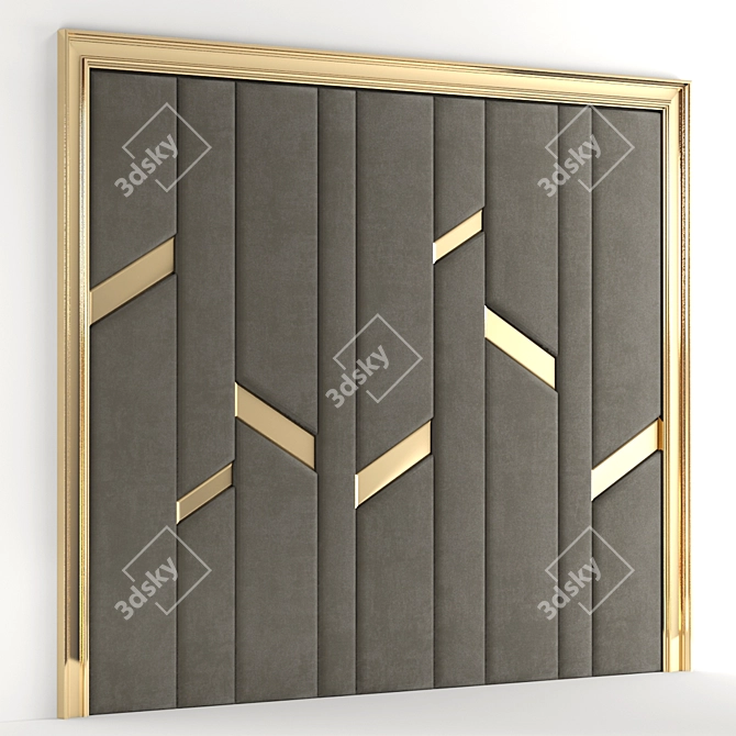 Title: Elegant Decorative Panel 3D model image 1