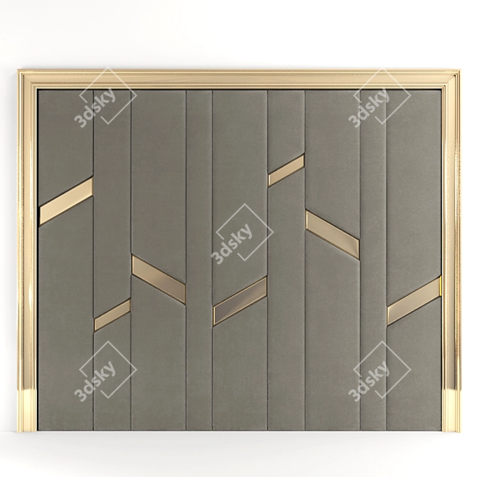 Title: Elegant Decorative Panel 3D model image 2