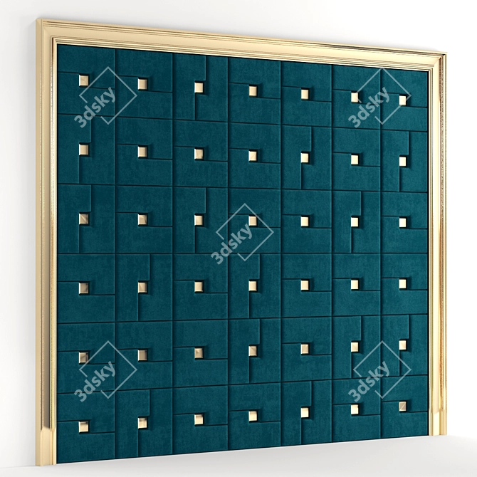 Elegant Decorative Panel 3D model image 1